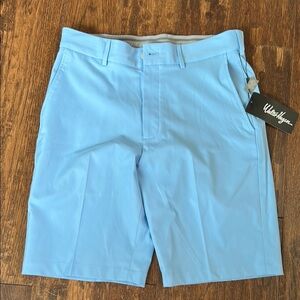 Walter Hagen Men's Light Blue Golf Shorts